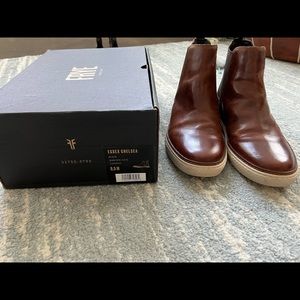 Frye Essex Chelsea Shearling Cognac Size 9.5